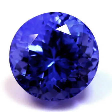 6.02ct Round Natural Tanzanite (Colour Blue, Clarity Eye Clean, Cut Faceted)