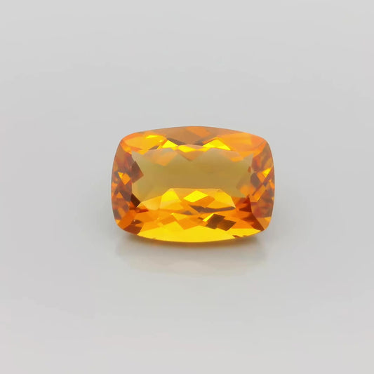 6.41ct Cushion Natural Citrine (Colour Yellow, Clarity Eye Clean, Cut Faceted)