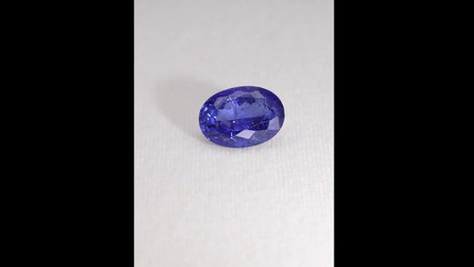 6.51ct Oval Natural Tanzanite (Colour Blue, Clarity Moderately Included, Cut Faceted)