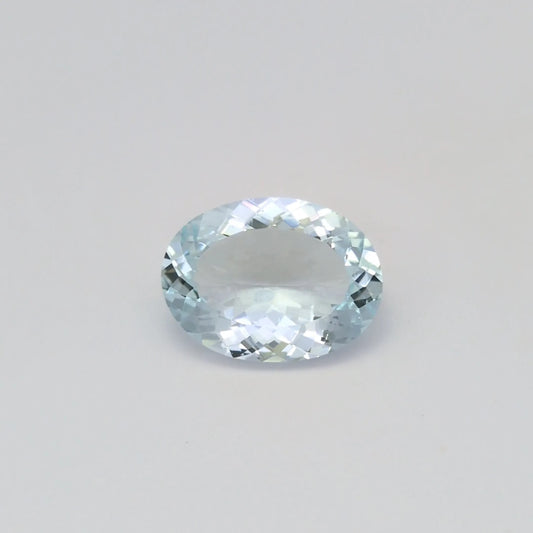 7.01ct Oval Natural Aquamarine (Colour Blue, Clarity Slightly Included, Cut Faceted)