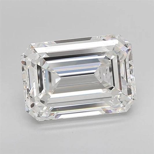 7.04ct Emerald Lab Grown Diamond (Colour F, Clarity VVS1, Cut EX, IGI Certified)