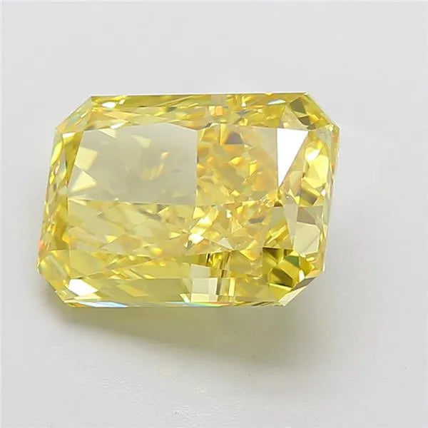 7.69ct Radiant Lab Grown Diamond (Colour Fancy Vivid Yellow, Clarity VVS1, IGI Certified)