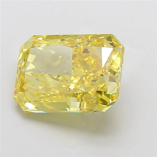 7.69ct Radiant Lab Grown Diamond (Colour Fancy Vivid Yellow, Clarity VVS1, IGI Certified)