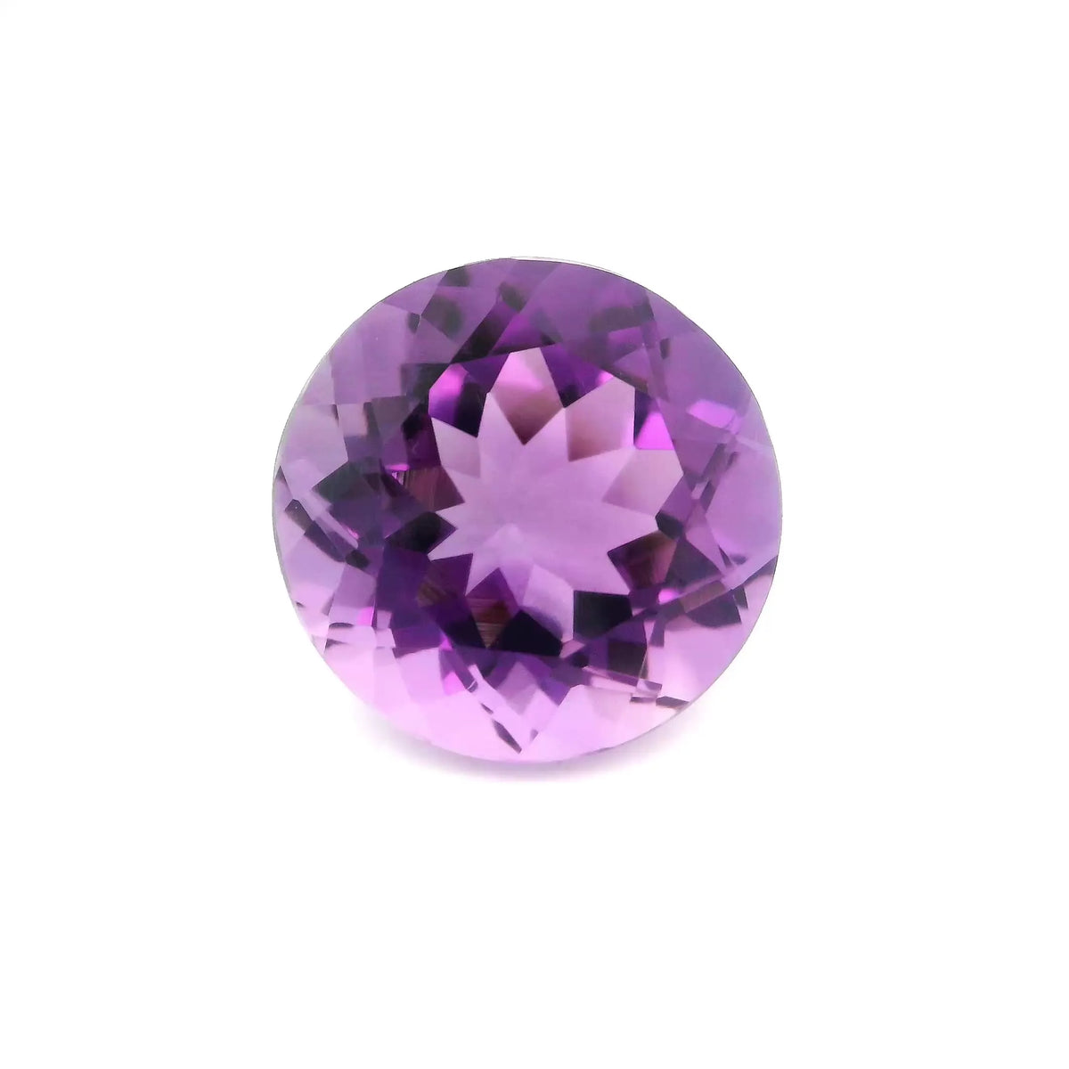 7.71ct Round Natural Amethyst (Colour Purple, Clarity Eye Clean, Cut Faceted)