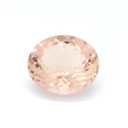 7.77ct Oval Natural Morganite (Colour Pink, Clarity Eye Clean, Cut Faceted)