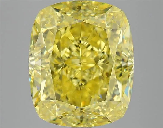 8.01ct Cushion brilliant Natural Diamond (Colour Fancy Vivid Yellow, Clarity VS2, GIA Certified)