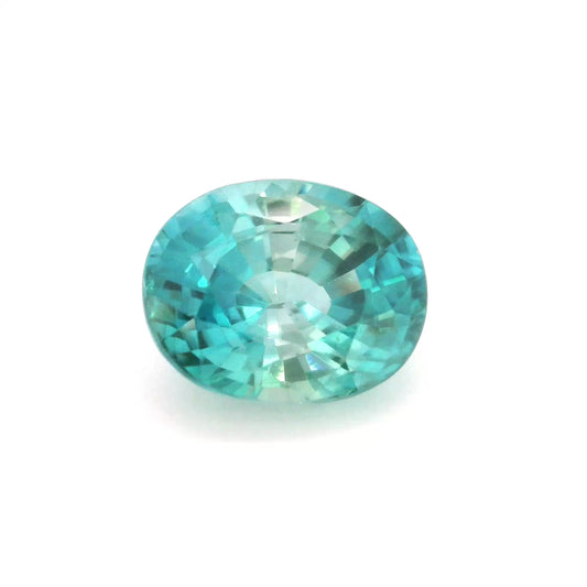 8.03ct Oval Natural Zircon (Colour Blue, Clarity Slightly Included, Cut Faceted)