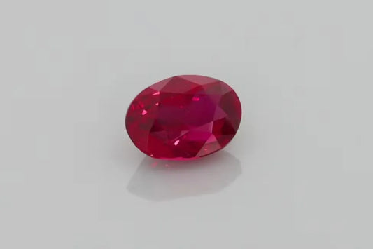 1.03ct Oval Natural Ruby (Colour Red, Clarity Slightly Included, Cut Faceted)