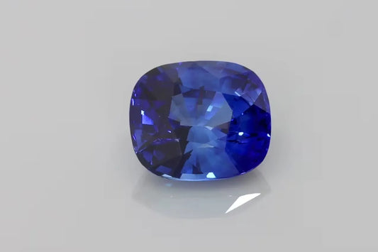 4.12ct Cushion Natural Sapphire (Colour Blue, Clarity Slightly Included, Cut Faceted)